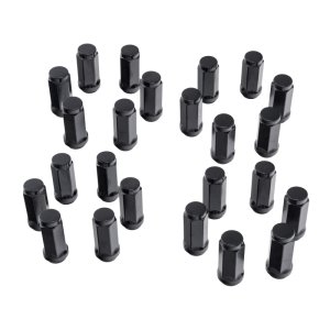 Jeep Wrangler Lug Nuts - Rugged Ridge - M14-1.5 Acorn-Style - Black - `18-`22